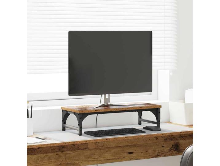 vidaXL Monitor Halterung Altholz 55 x 23 x 14 cm Holzwerkstoff