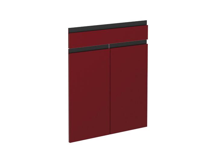 Vicco Küchenfront R-Line Rot 59.6 x 70.8 cm Möbelfront für den Schubunterschrank, Holzwerkstoff, Rechteckig, 59.6x70.8x1.6 cm, Küchen, Küchenmöbel, Küchenschränke, Küchenunterschrank