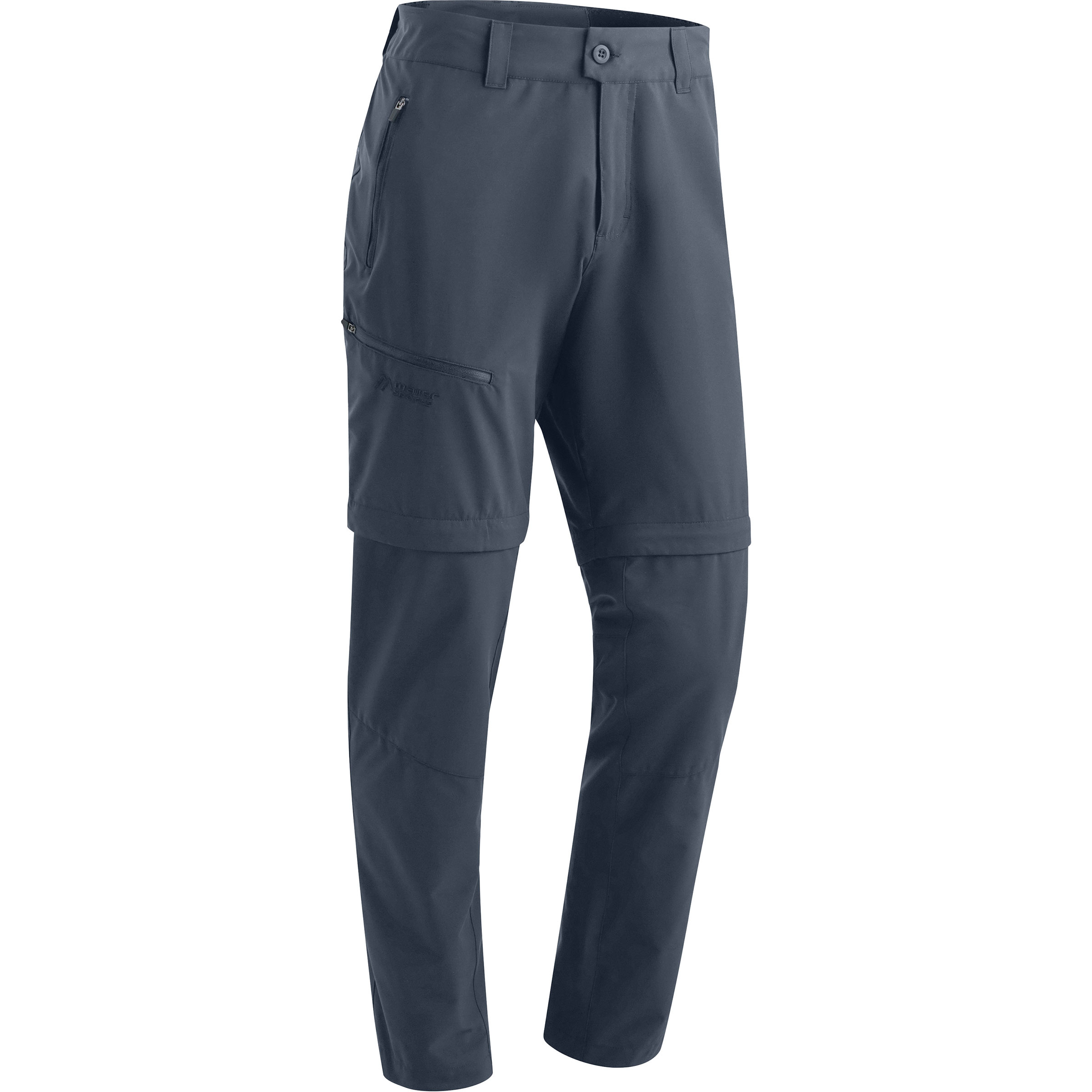 Maier Sports Tajo Zip Loop Zip Off Hose Herren Zip-Hosen blau Größe M Camping Wasserabweisend