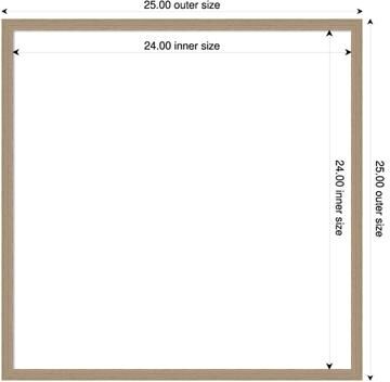 Amanti Art Emery Framed Dry Erase Magnetic Board