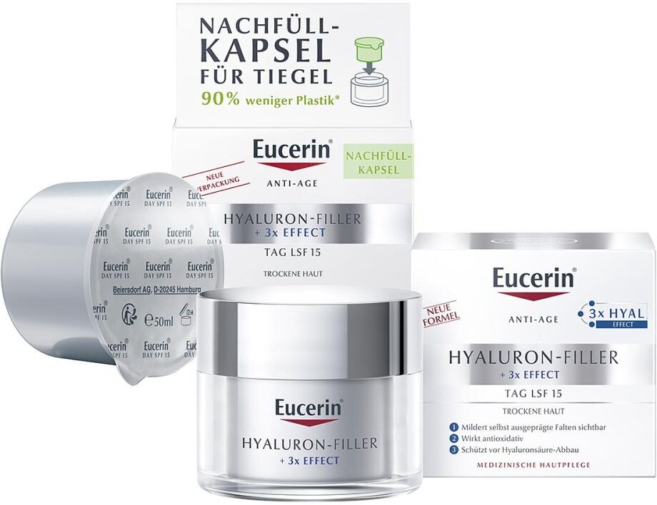 Eucerin Anti Age Hyaluron-Filler Tagespflege + Nachfüllkapsel