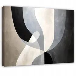 LEINWANDBILD Abstrakt Dachboden Schwarz 60x40 cm
