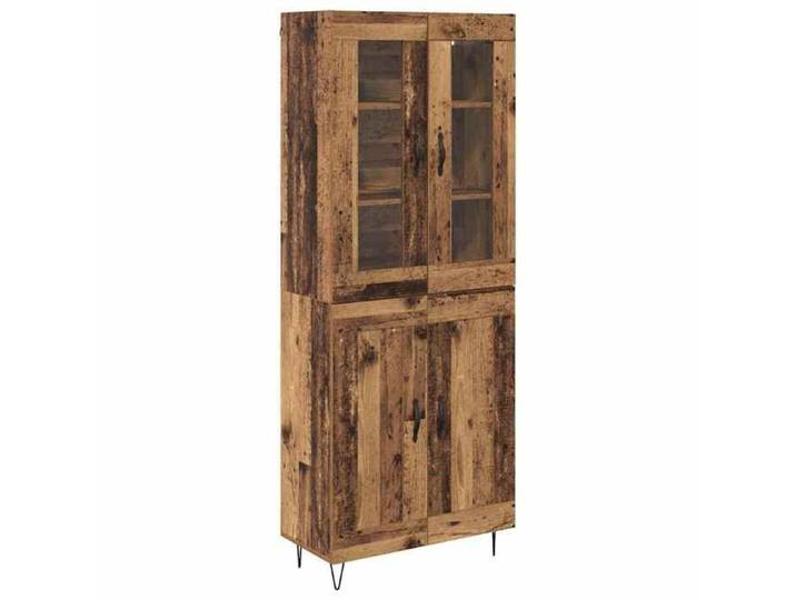 SOLO - TOP Haut Armoire 1 PC - ZENCORE - Armoire Vaisselier/Buffet Salon/bureau - Bois Ancien 69 5x34x90 cm - Bois d'ingénierie 9116