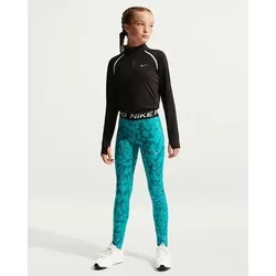 Nike Kinder Tights lang Ki Nike Pro Leggings für ältere Kinder (Mädchen), Größe S in Schwarz Schwarz