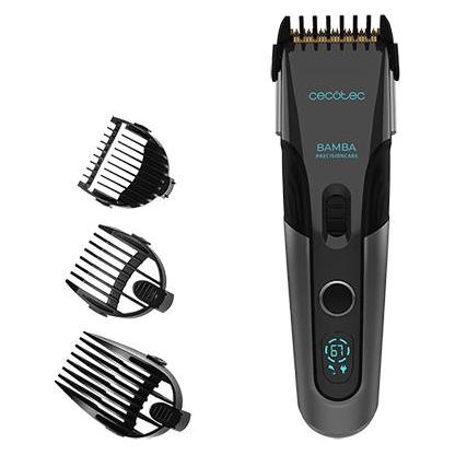Cecotec Bamba PrecisionCare Titanium Hair Clipper with Battery and 3 Accessories (04235)