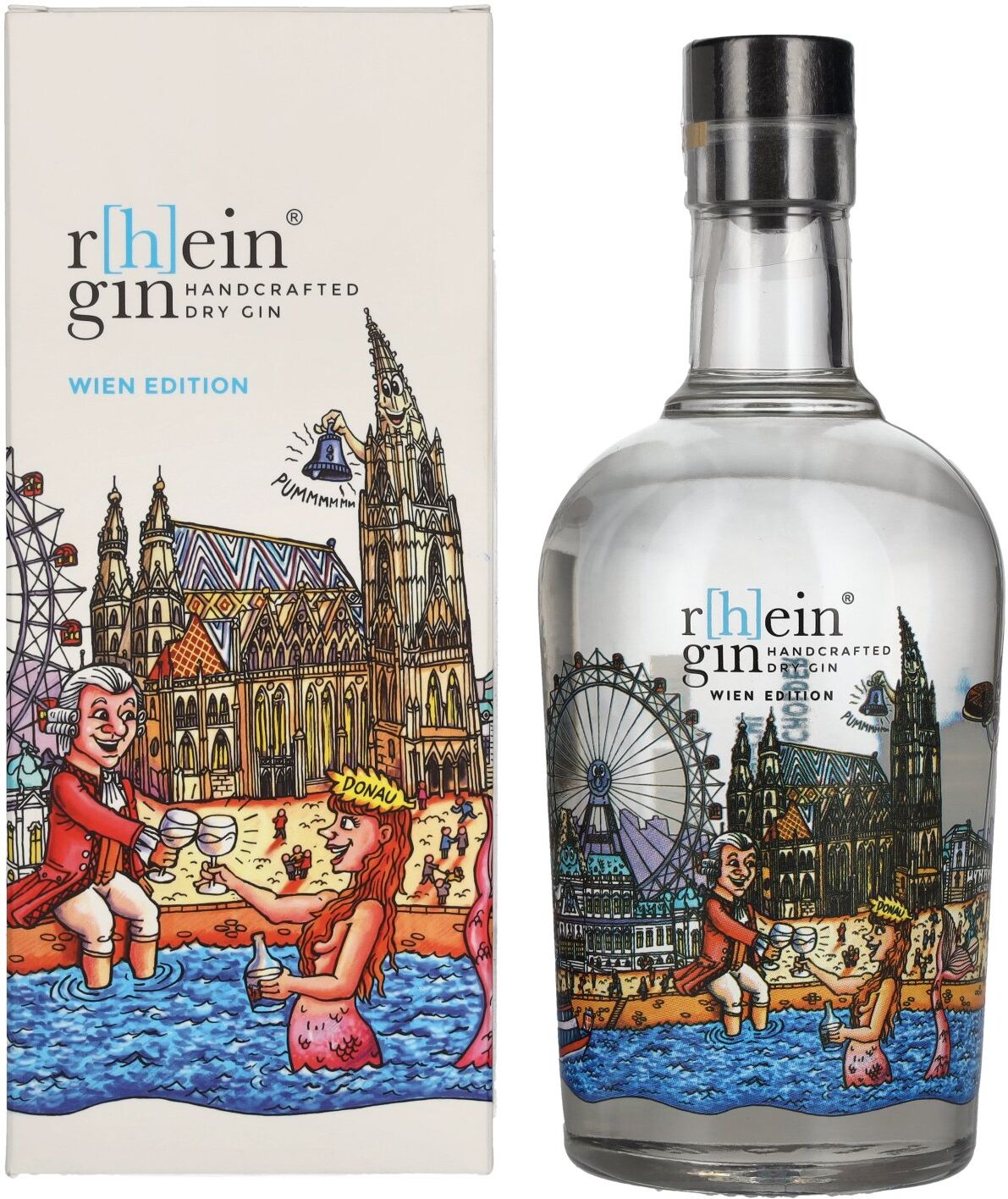 rhein r[h]eingin Handcrafted Dry Gin Wien Edition 46% Vol. 0,5l in Geschenkbox