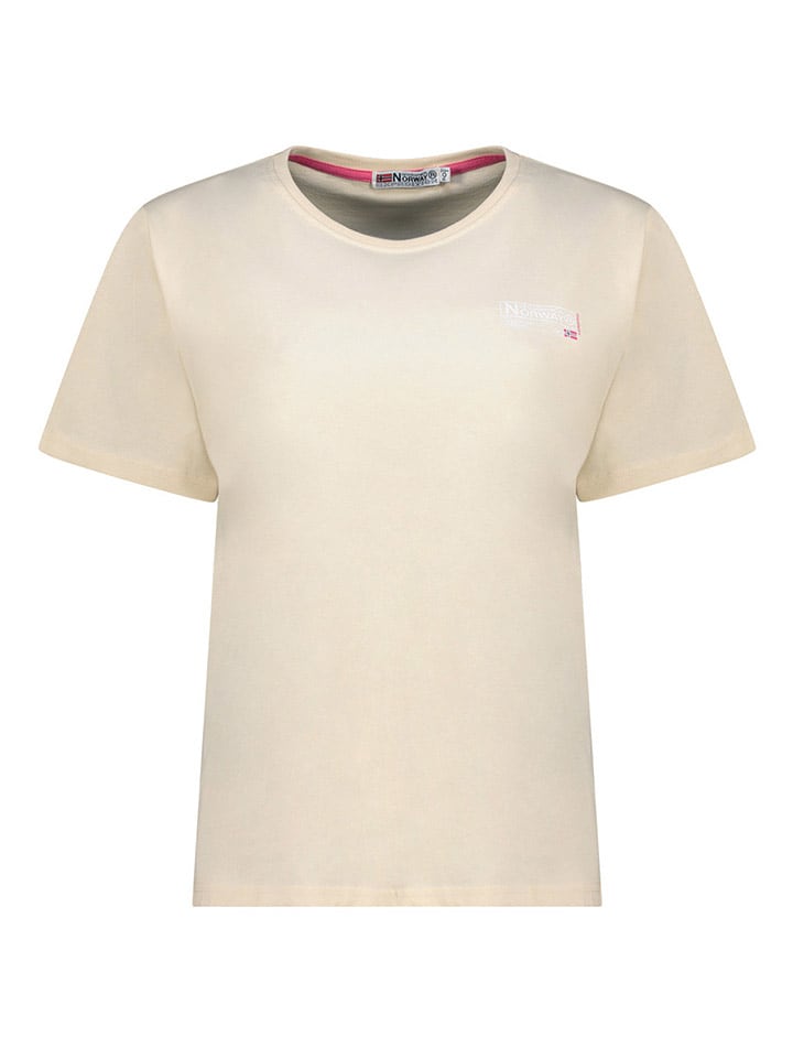 Geographical Norway Shirt in Beige - M