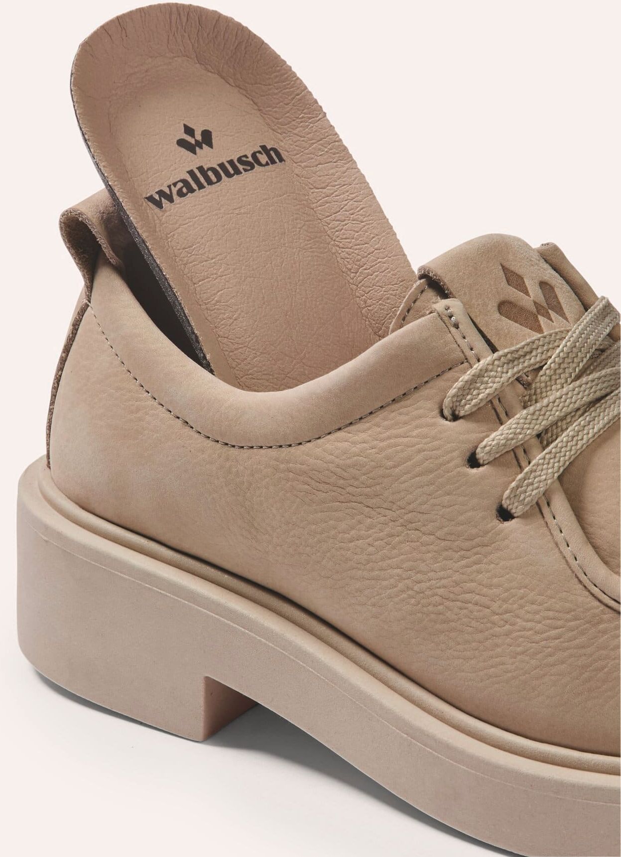Walbusch Bequem Mokassin, noch offen: Größenlauf, Farbe Beige, 38, Made in Portugal hochwertiges Leder Damen