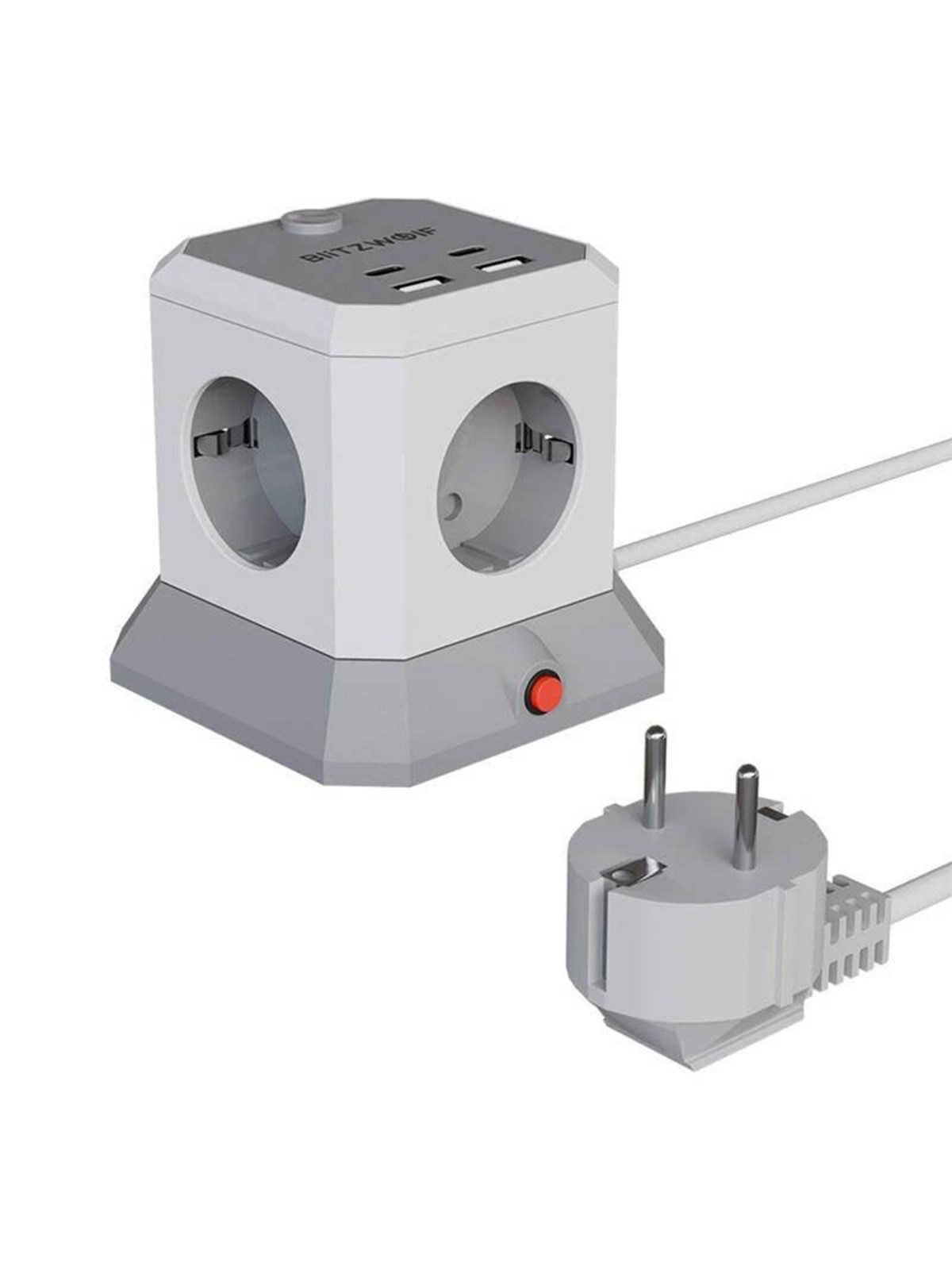 BlitzWolf EC1 Extender 4xAC 2xUSB-A 2xUSB-C