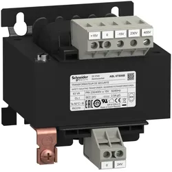 Schneider Electric ABL6TS06B Sicherheits-/Trenntransformator, Modicon ABL6, Eingang 230/400V AC, Ausgang 24V AC, 63VA