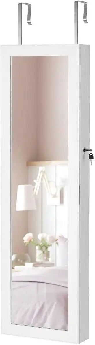 Höffner Wandspiegel   ¦ weiß ¦ Holzwerkstoff,Glas ¦ Maße (cm): B: 36,7 H: 120