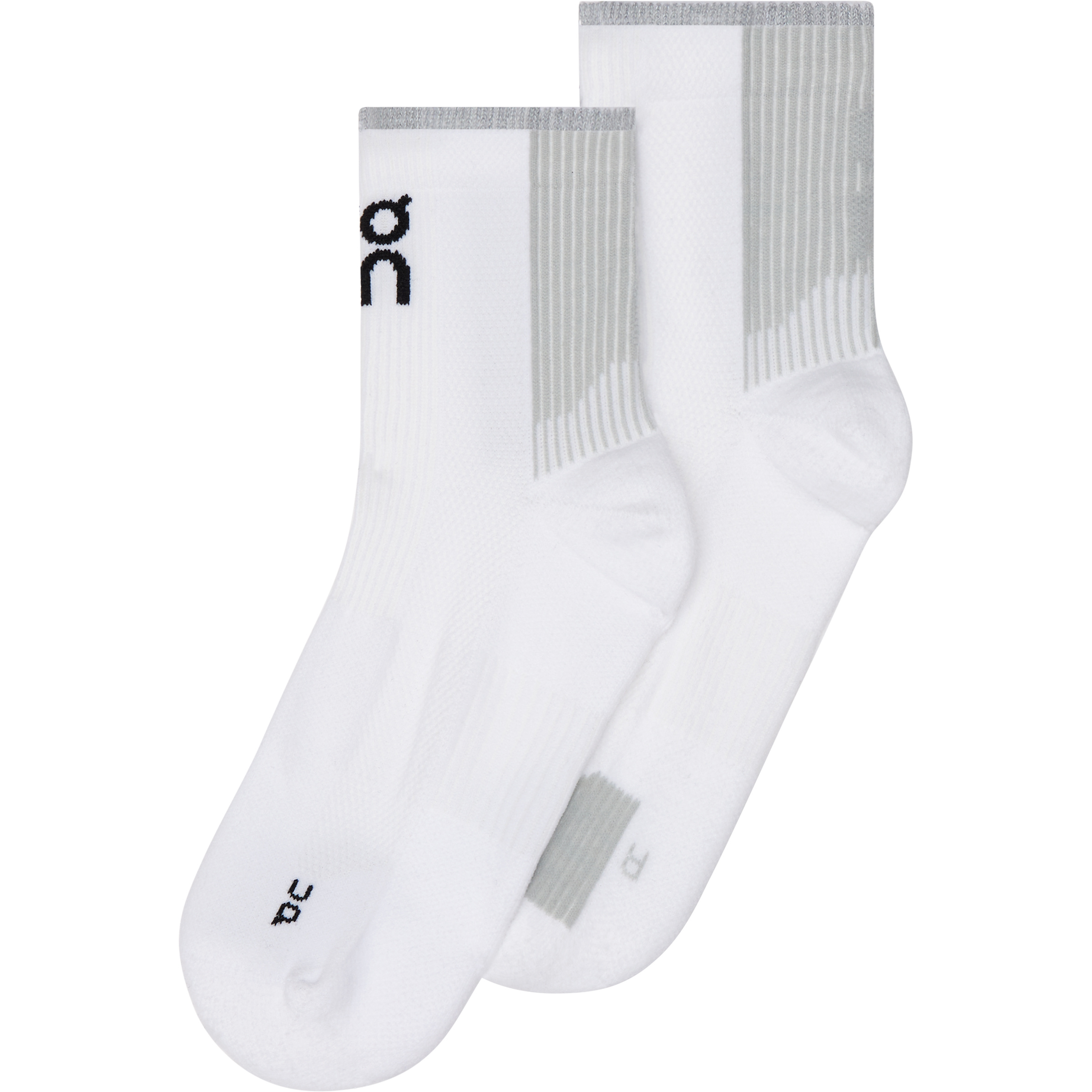 On Performance Run Mid Laufsocken weiss Größe 47 Laufen | Trailrunning Elastisch