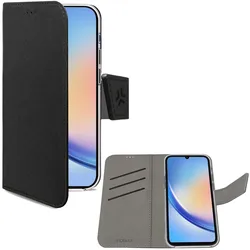 Celly Wallet Case (Samsung Galaxy A35), Smartphone Hülle, Schwarz