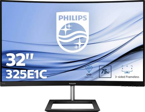 Philips Monitore 325E1C LCD-Monitor EEK G (A - G) 81.3 cm (32 Zoll) 2560 x 1440 Pixel 16:9 4 ms Audio-Line-out VA LED