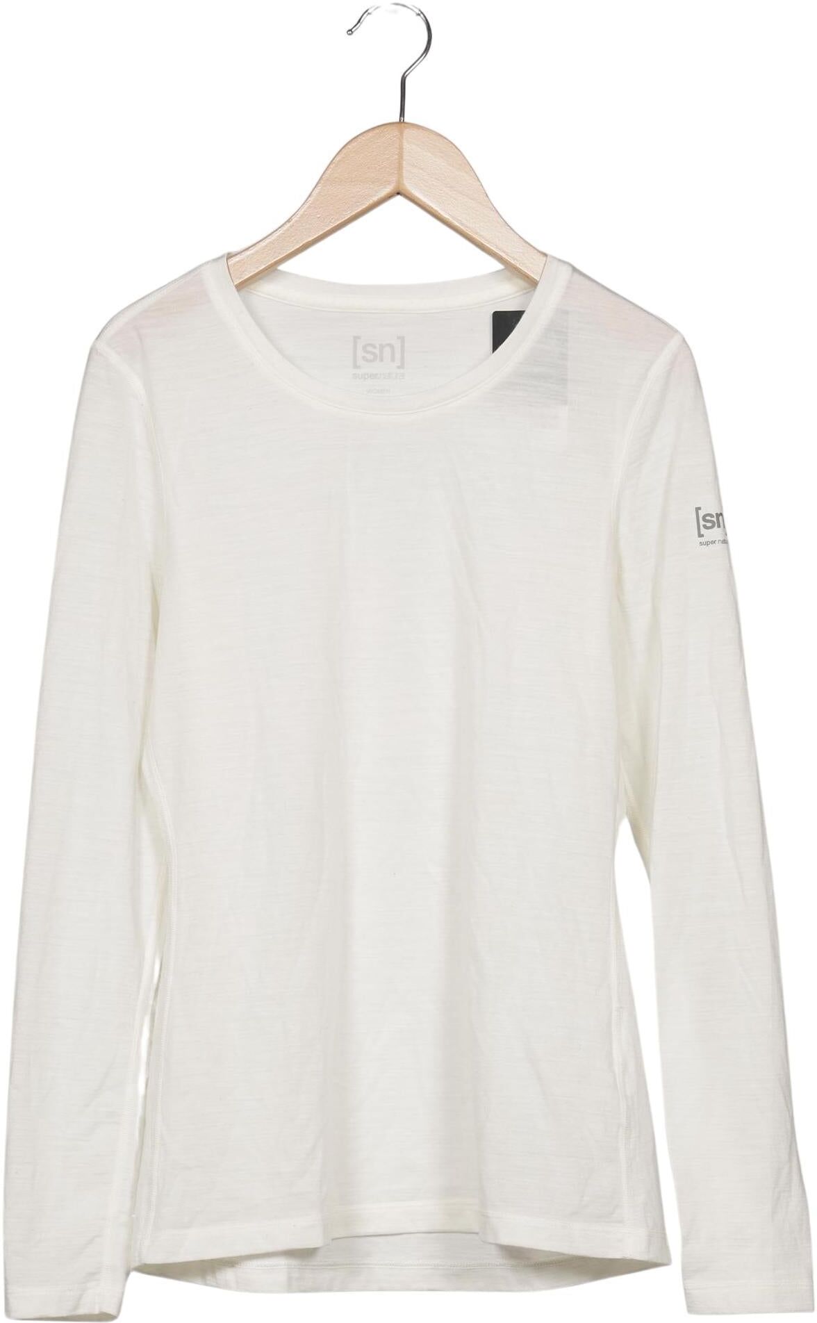 Super natural Damen Langarmshirt, Cremeweiß, Gr. M, kein / Etikett - Second Hand