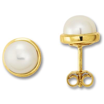 Paar Ohrhänger ONE ELEMENT "Ohrringe Ohrstecker aus 333 Gelbgold", gold, Ohrringe, Damen, Damen, Gelbgold 333 Gold Perlen, Gelbgold 333, Gold, Perlen, Fein gefertigt – ein Zeichen mit besonderer Bedeutung
