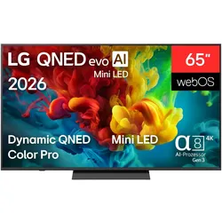 LG 65QNED83B6A (65", QNED83B, Mini-LED, QNED, 4K, 2026), TV, Schwarz