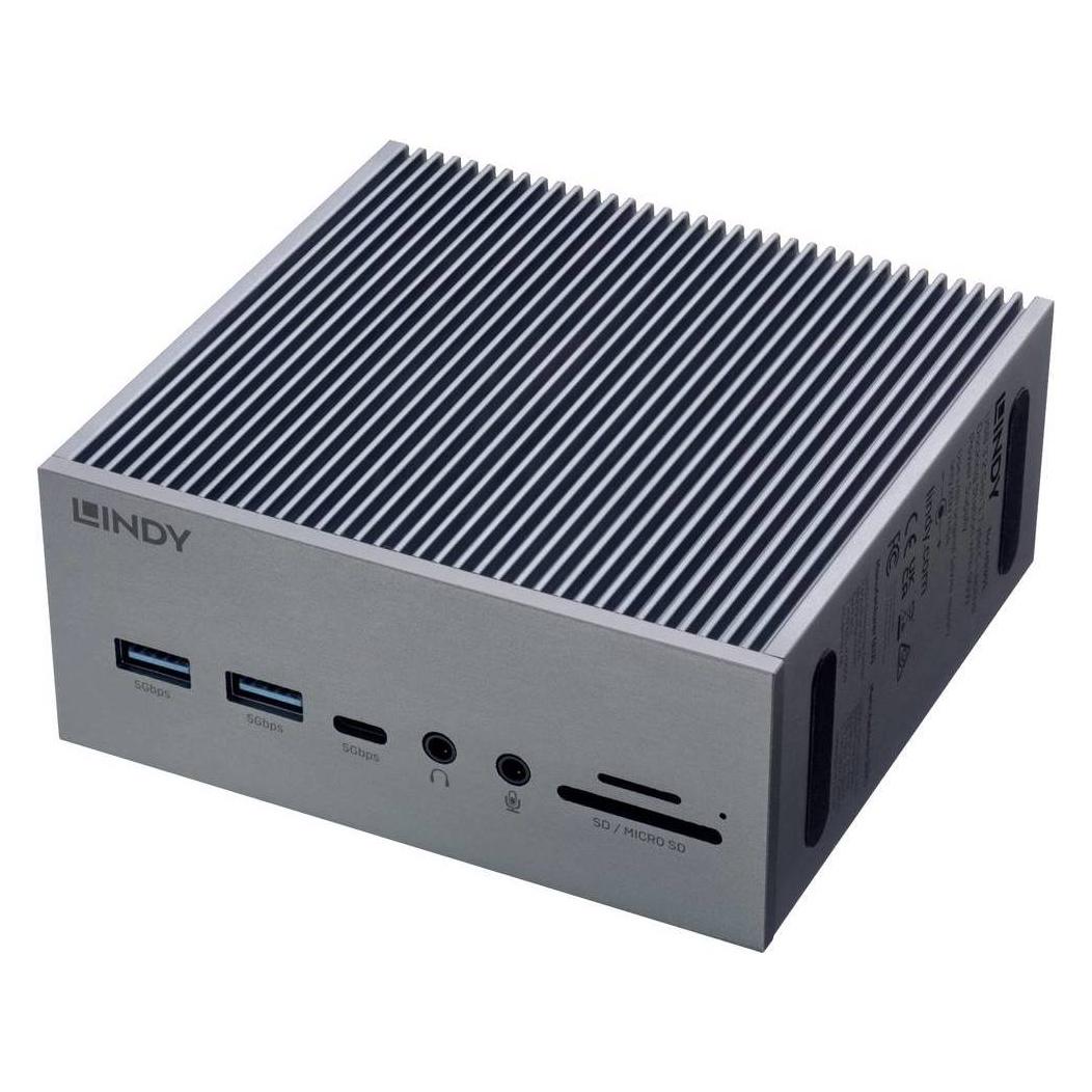 Lindy USB 3.2 Typ C Laptop Docking Station mit Netzteil (USB-C, 1 Port) (43351)