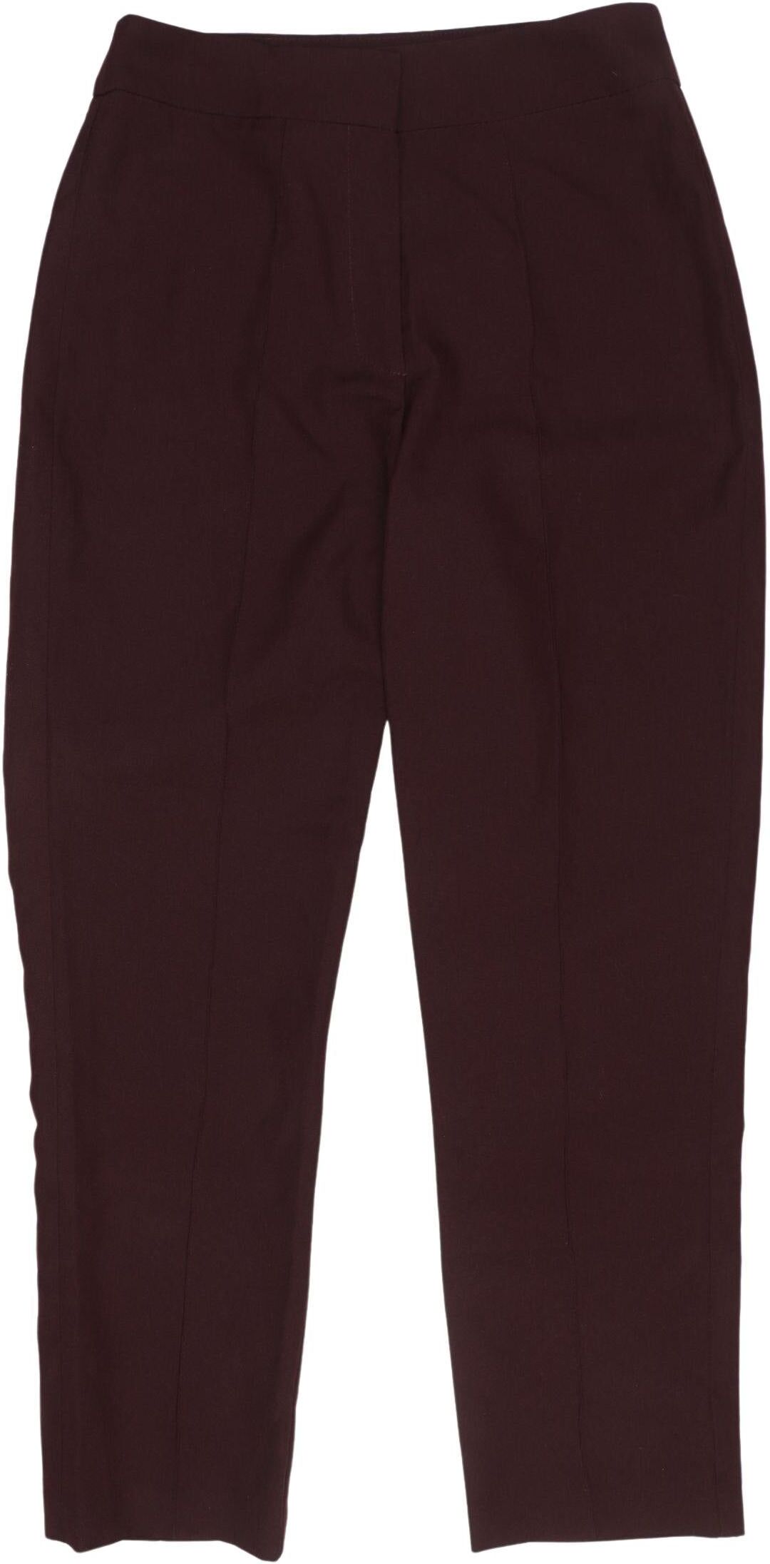 asos Damen Stoffhose, Bordeaux, Gr. EU 36, Synthetik - Second Hand
