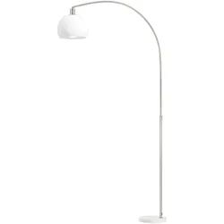 STEHLAMPE Metall Weiß