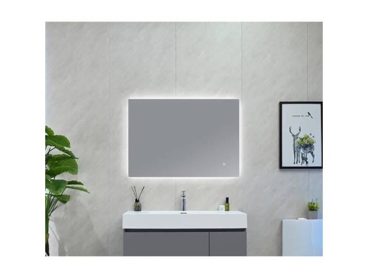 LuxuryBain- Miroir de salle de bain LED 120x60cm à luminosité variable rectangulaire