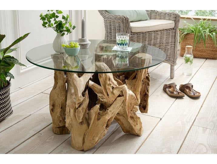 Couchtisch 80cm 'Java' recyceltes Holz