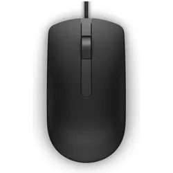 Dell MS116 Maus Beidhändig USB Typ-A Optisch 1000 DPI (Kabelgebunden), Maus, Schwarz