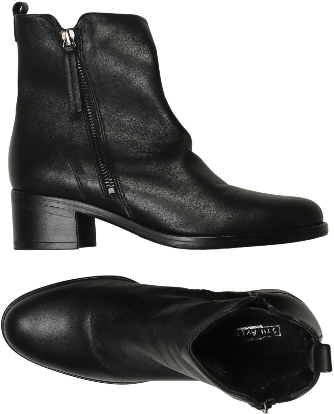 5th Avenue Damen Stiefelette, Schwarz, Gr. EU 36, Leder - Second Hand