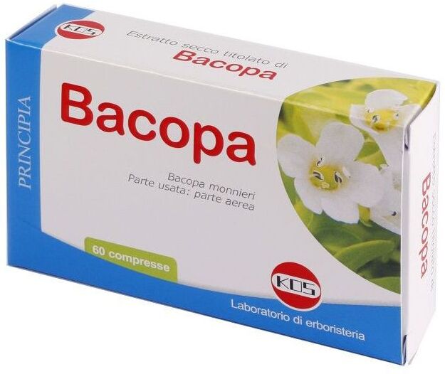 KOS Srl Bacopa Kos 60 Compresse – Integratore Naturale per Memoria e Concentrazione