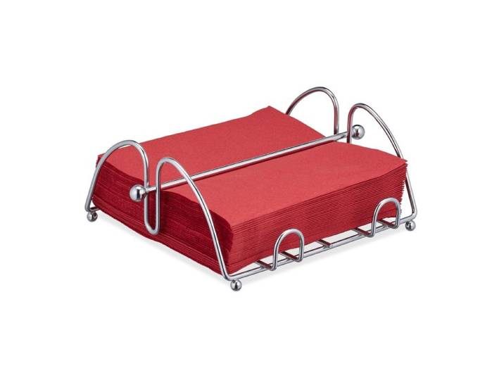 Relaxdays 10 x Metall Serviettenhalter