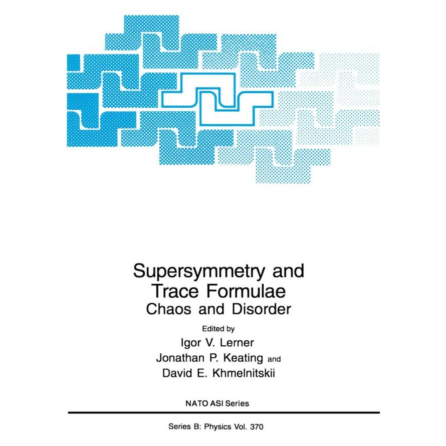 Springer Supersymmetry and Trace Formulae (Englisch, Softcover, David E. Khmelnitskii, Igor V. Lerner, Jonathan P. Keating) (55526305)