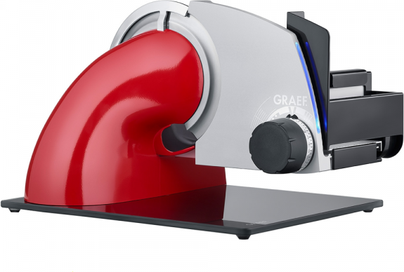 Graef SKS Line 700 rot - Freitragender Allesschneider- Messer Ø170 mm - mit Led-Beleuchtung