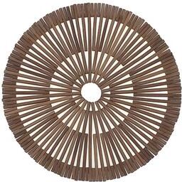 IH Casa Decor Round Heavy Bamboo Placemat Natural - Set of 6