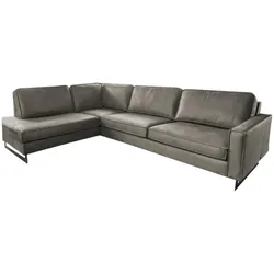 ECKSOFA VILNIUS Anthrazit Lederfaserstoff