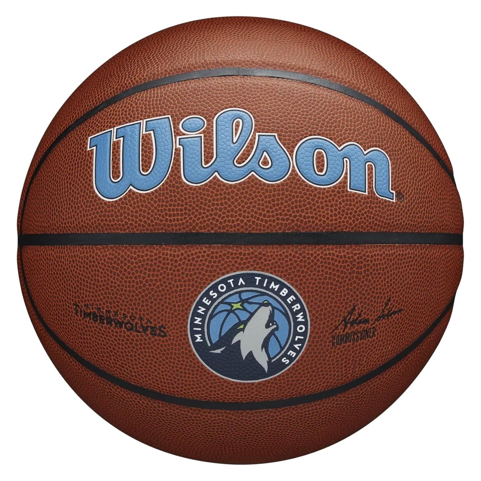 Wilson Nba Team Alliance Basketball Min Timber (7) (WTB3100XBMIN)