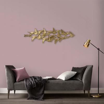 Metallbild ART FOR THE HOME "Goldene Vögel", gold (farbe bild(er): gold), H:36cm, Metall, Bilder