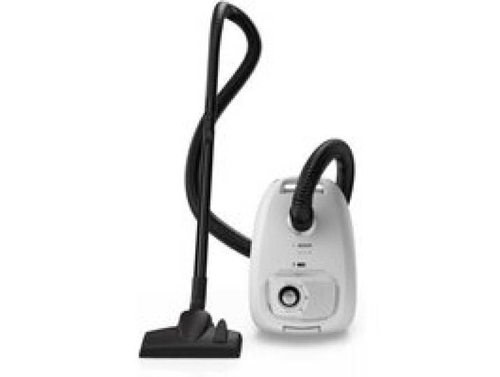 Aspirateur avec Sac - Bosch - Série 4 - Rayon daction 11 m - Sac à poussière XL - Blanc