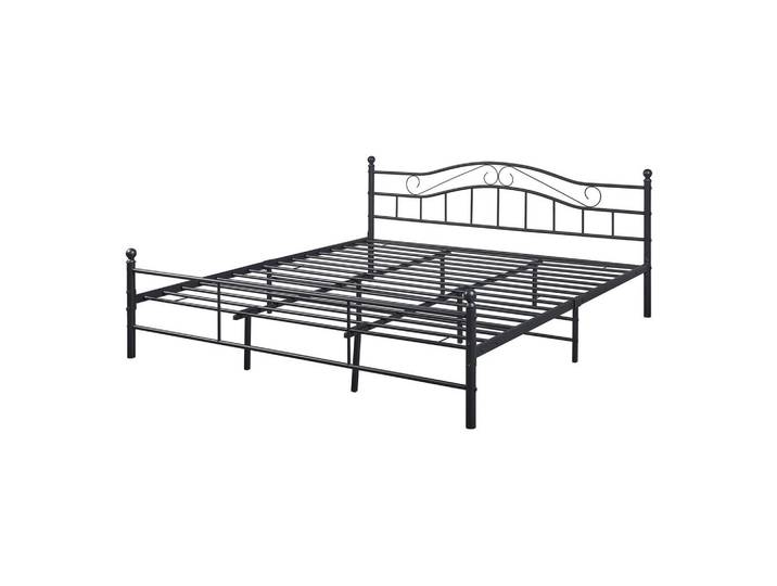 [en.casa] Metallbett Florenz, Schwarz, Metall, 180x200 cm, Schlafzimmer, Bett, Metallbetten