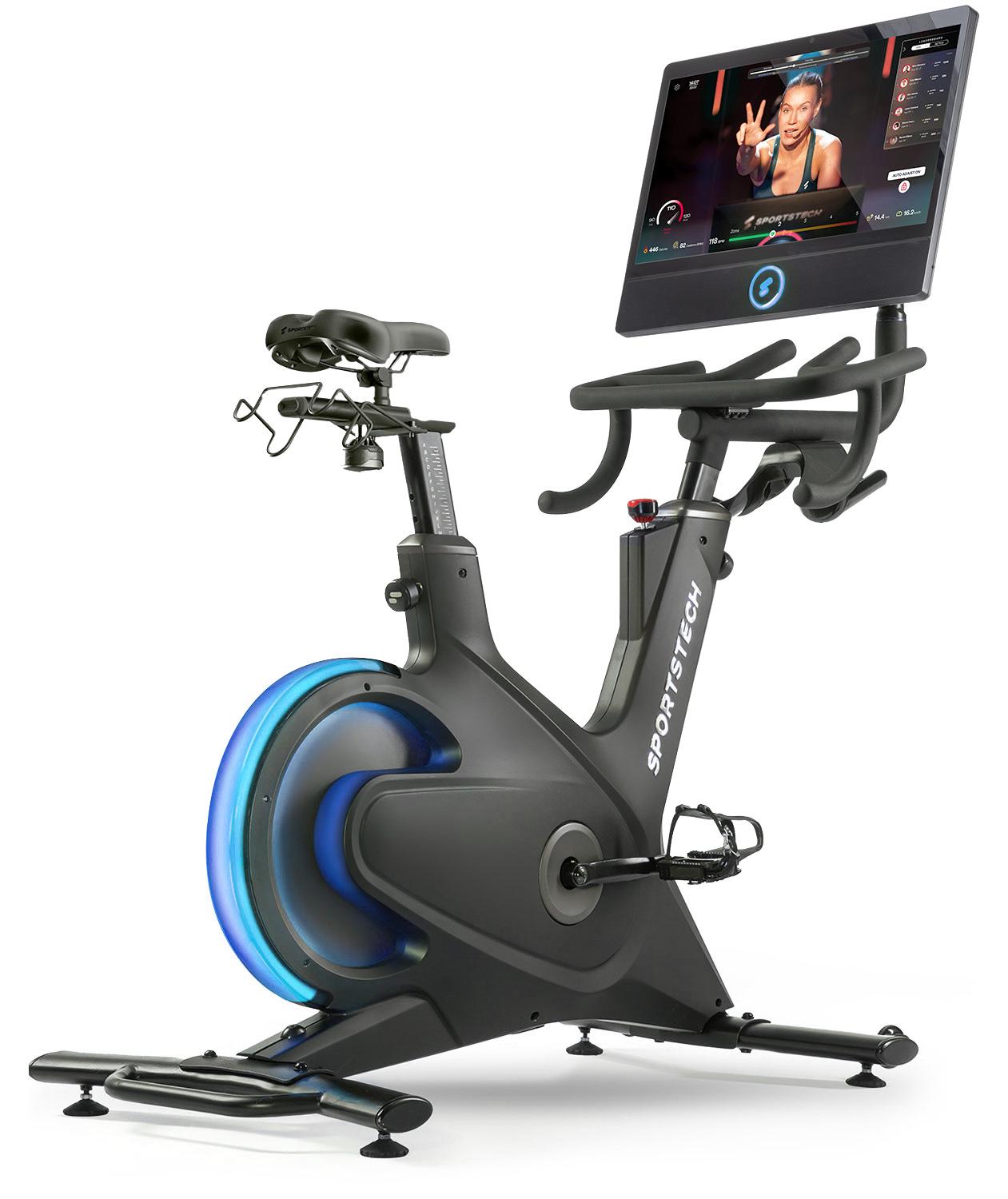 Sportstech Speedbike sBike_BL | 21,5" Touch-Display | LED-Feedback | Kurse