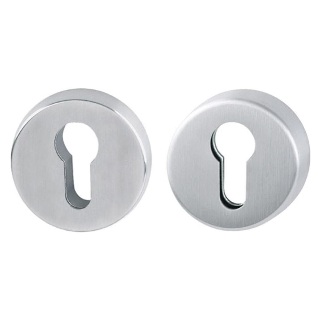Hoppe Schutzrosettenpaar E42ZNSB/42HS Edelstahl F69 rund ohne Zylinderabdeckung Stärke 15 mm (Türgriff) (11537218)