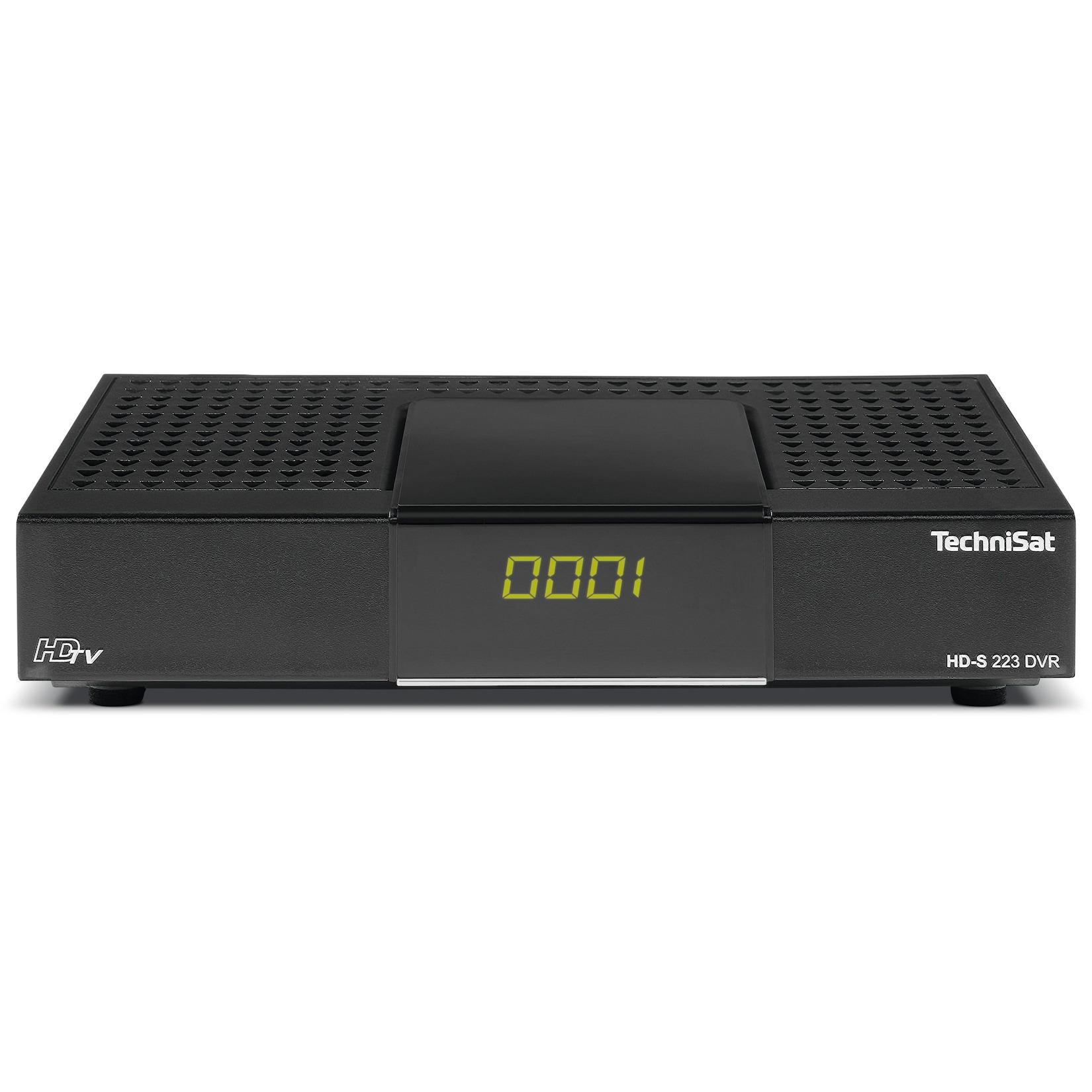 TechniSat HD-S 223 DVR HD-Satelliten Receiver, USB-Aufnahmefunktion schwarz