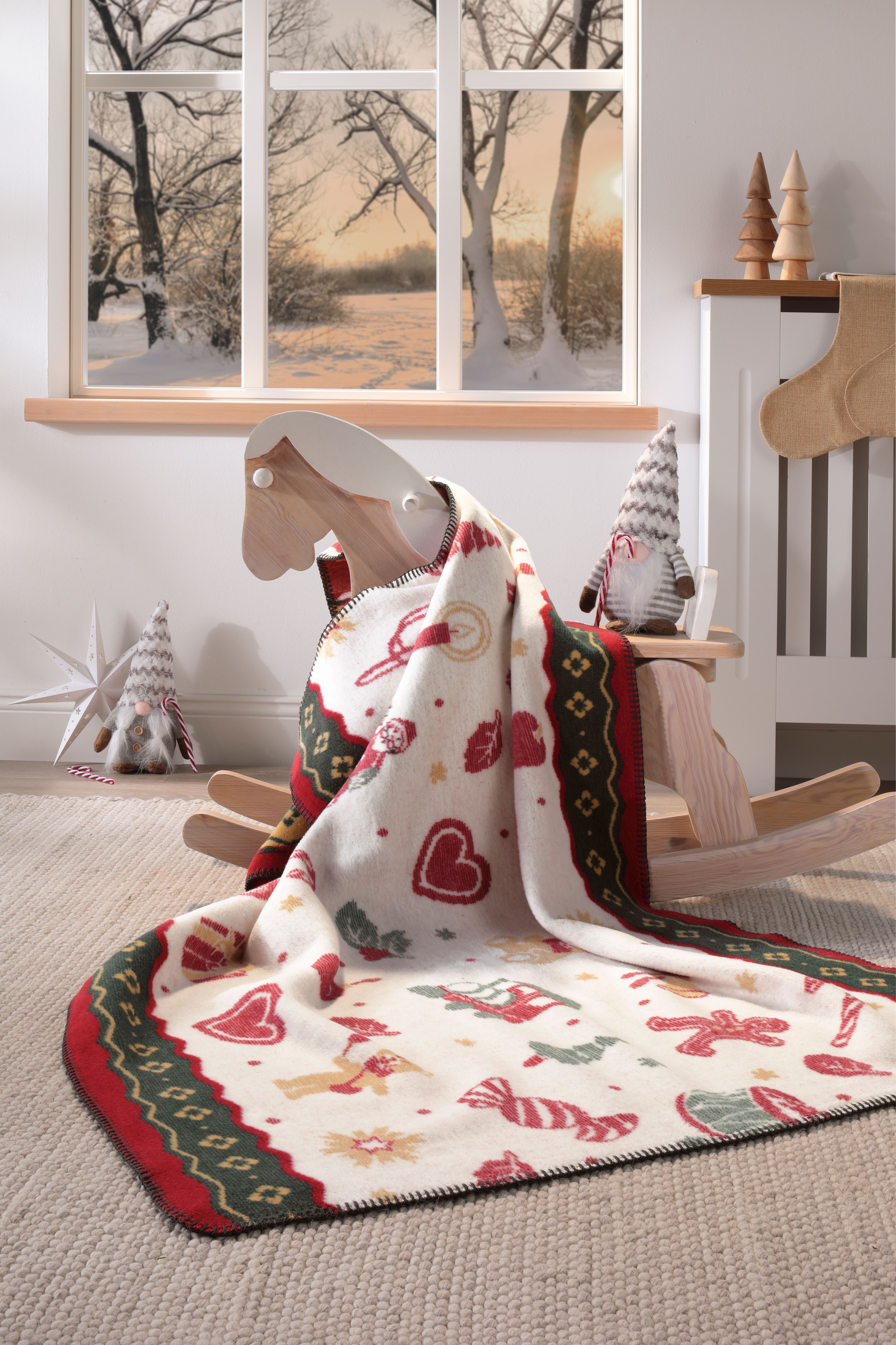 Kinderdecke VILLEROY & BOCH "TOY'S Delight", beige (mehrfarbig), B:100cm L:150cm, Baumwolle, Polyacryl, Polyester, Wohndecken, Kinderdecke, Wohndecke Villeroy&Boch mehrfarbig B/L: 100cm x 150cm