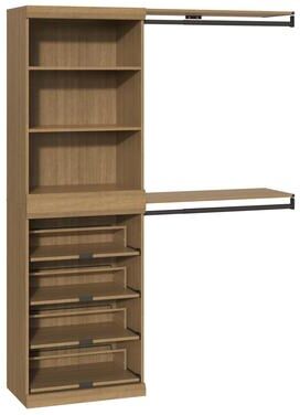 ClosetMaid Mosaics 5-Shelf 4-Shoe Shelf 2-Hang Rod Closet Organizer