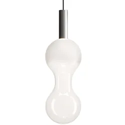 Zafferano Sfer'Otto Pendelleuchte aus Aluminium und mundgeblasenem Borosilikatglas, 8 W 3000 K LED, dimmbar mit TRIAC-Phasentrennung