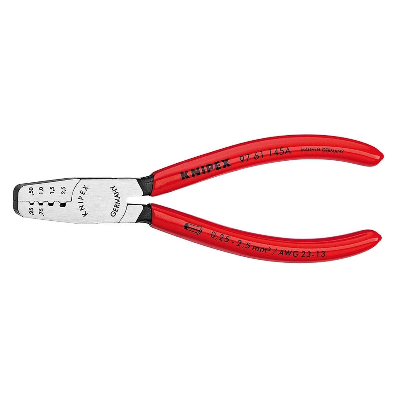 Knipex Crimpzange für Aderendhülsen (145 mm) (97 61 145 A)