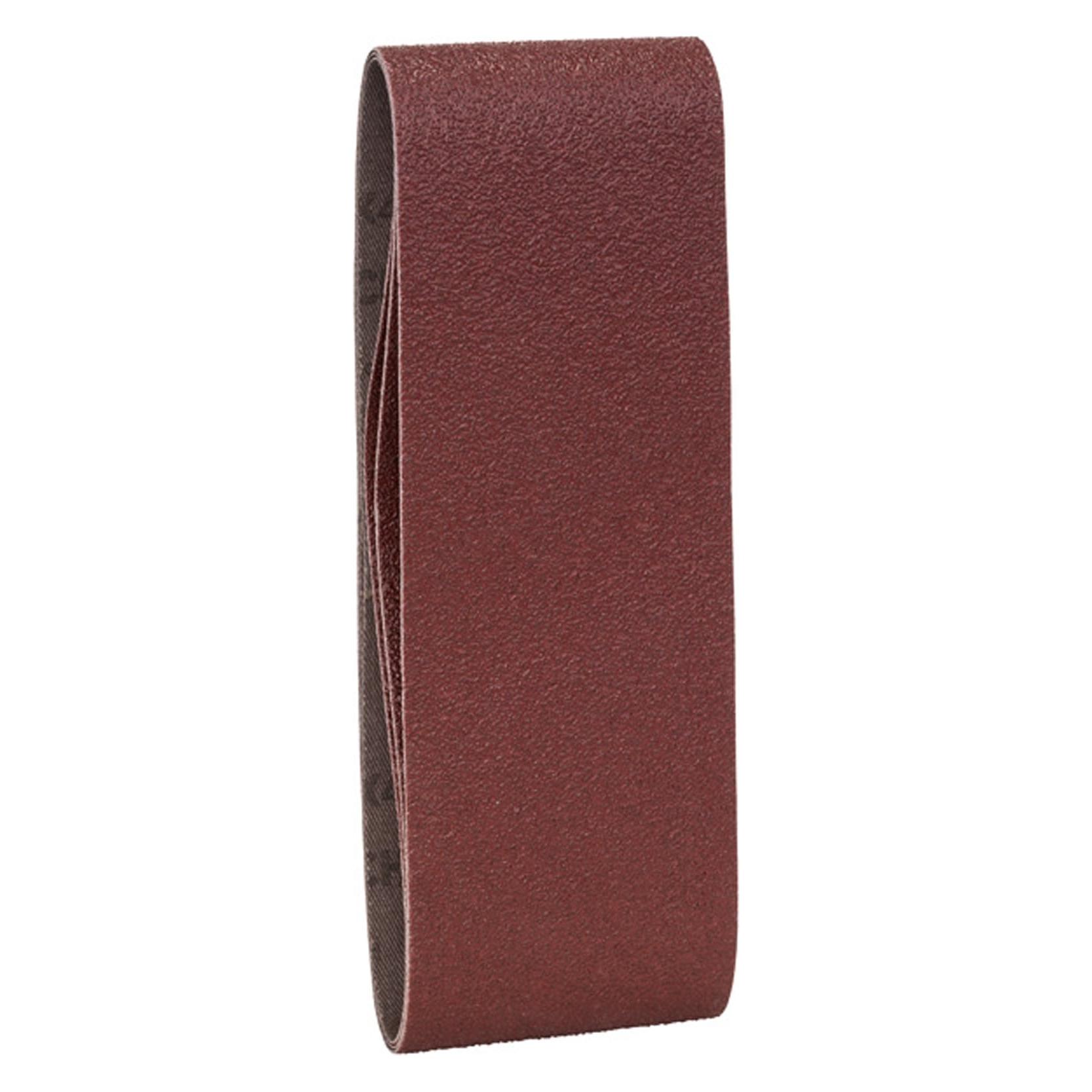 Bosch Zubehör 3tlg. Schleifband-Set für Bandschleifer, rote Qualität K = 60 (60) (2609256199)