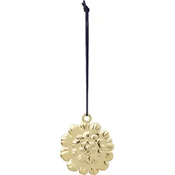 Karen Blixen Weihnachtsanhänger Blume goldfarben