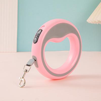 Friendly Fresh Finds Durable Automatic Retractable Dog Leash For Small Medium Dogs Puppy Lead pink