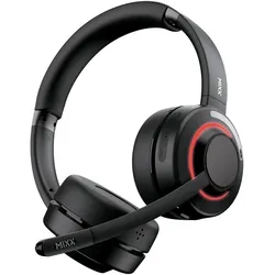 Mixx B20s Wireless Stereo Business Headset mit Dock (Docking, Kabellos, USB-A, Microsoft Teams), Office Headset, Schwarz