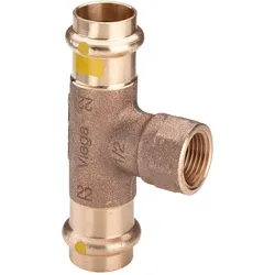 Viega, Rohrverbindungstechnik, Profipress G T-stykke 28 x 12" x 28 mm rødgods (T-Verbindung)